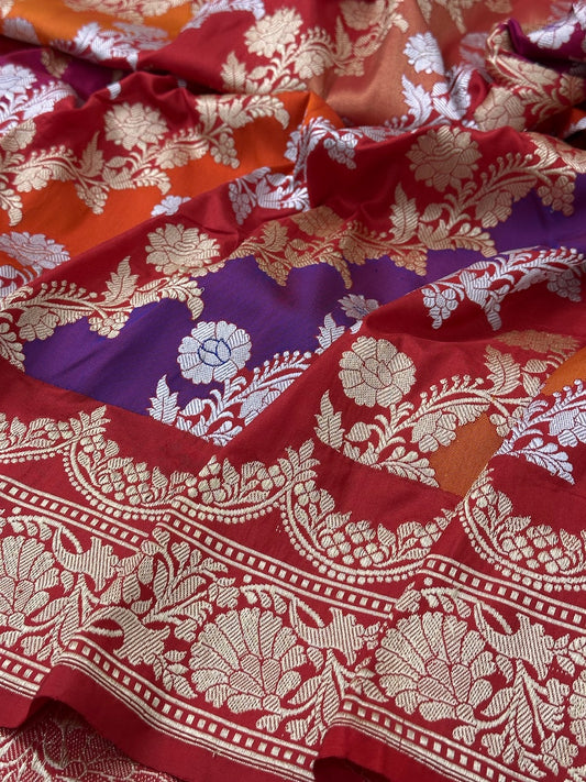 Rangkaat Pure Handwoven Banarasi Katan Silk Saree