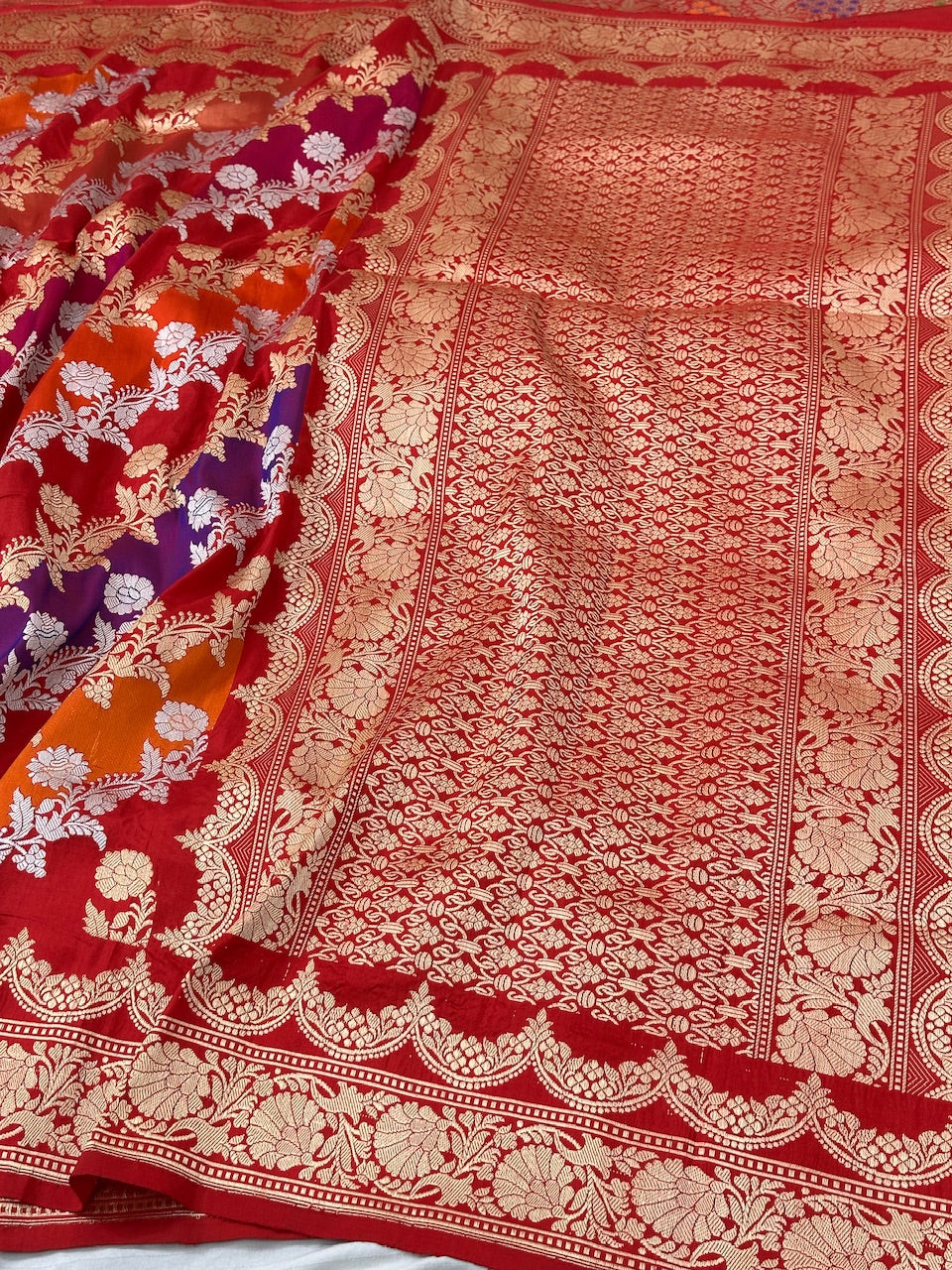 Rangkaat Pure Handwoven Banarasi Katan Silk Saree