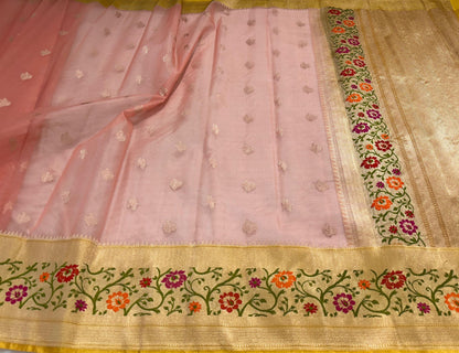 Lavender Handwoven Banarasi Saree