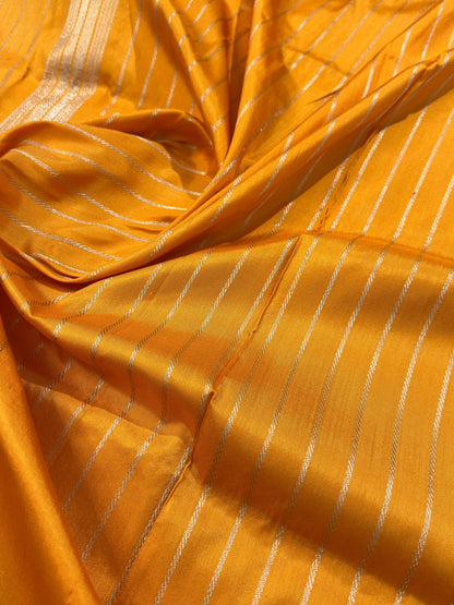 Ash Gray Ektara Handwoven Banarasi Pure Tissue Silk Saree