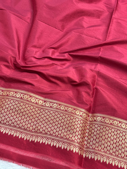 Brown Shade Pure Katan Silk with Traditional Minakari Handwoven Banarasi Saree