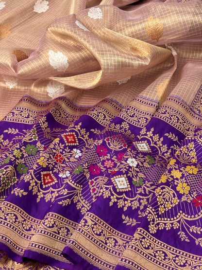 Handwoven Pure Tissue Silk Banarasi Saree
