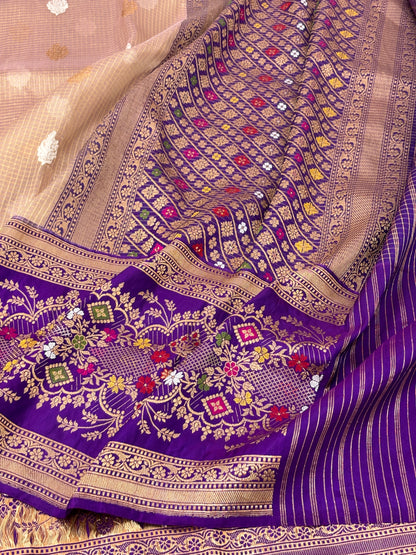 Handwoven Pure Tissue Silk Banarasi Saree