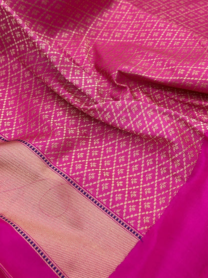 Rani Pure Handwoven Banarasi katan Silk Saree