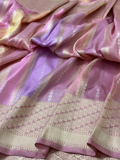 Handwoven Banarasi Pure Tissue Rangkaat Silk Saree