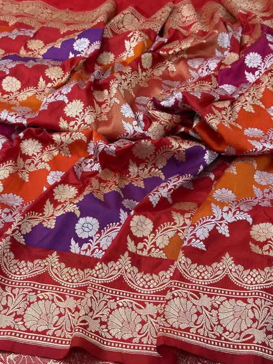 Rangkaat Pure Handwoven Banarasi Katan Silk Saree