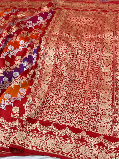 Rangkaat Pure Handwoven Banarasi Katan Silk Saree