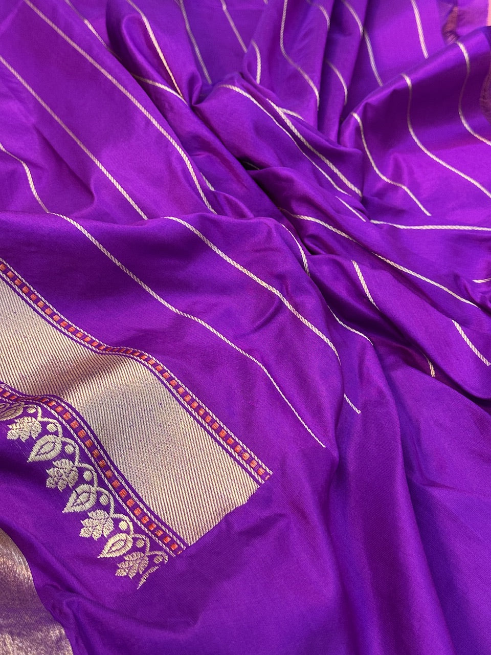 Pure Tissue Silk Handwoven in Baby Pink