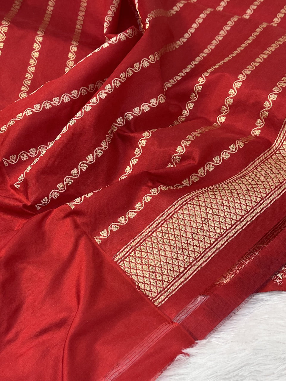 Beige Pink Handwoven Pure Organza Tissue Banarasi Saree