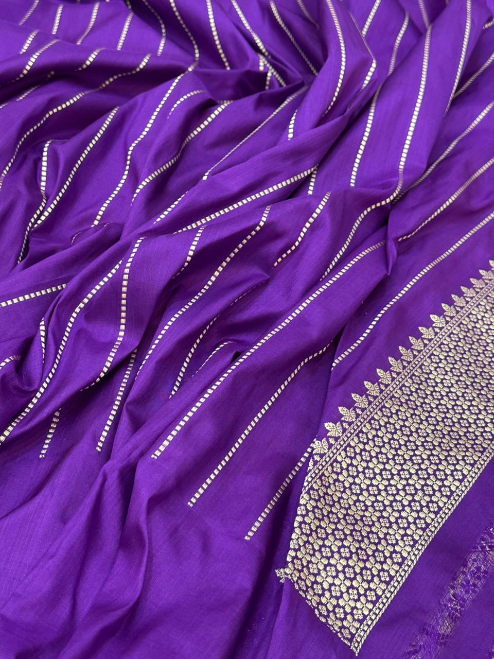 Peach Pure Handwoven Banarasi Organza TissueSilk Saree